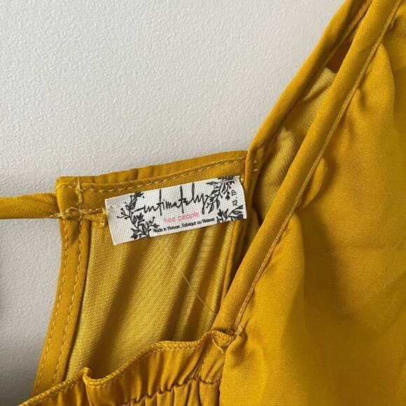 Free People Want Your Love Minidress Yellow XS NWT - Picture 7 of 9